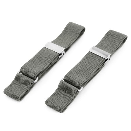 Wąskie opaski do koszuli w kolorze węgla dla mężczyzn - Opaski do koszul