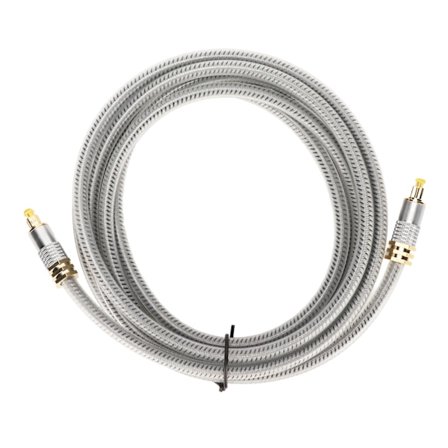 Optisk Fiberkabel Profesjonell 24K Gullbelagt Digital Optisk Fiberkabel for DVD CD-spiller TV Dekoderboks 1m