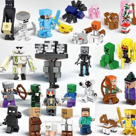 Minecraft minifigurer sæt 29 minifigurer børnegave 29 dele