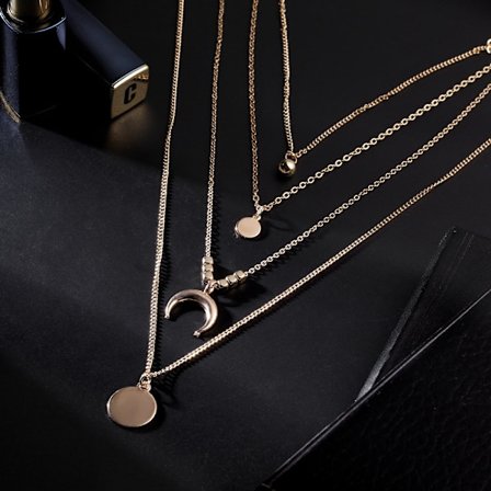 Bohemian Pendant Necklace for Women Moon Fashion Best Gift