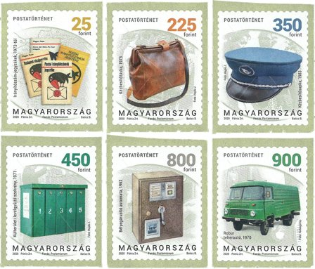 Ungarn - Posthistorie - Postfrisk sæt 6v