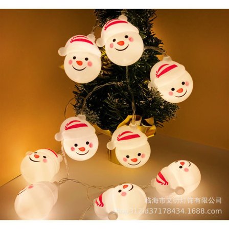 pc 1,5 m Ljusslinga Juldekoration Jultomte Form Gåva Nattlampa Ljusslinga Utan Batterier För Vardagsrum Julclown