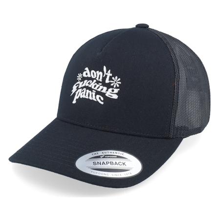 Iconic - Nero trucker Cappellino - Don’t Fucking Panic Black A-frame Trucker @ Hatstore