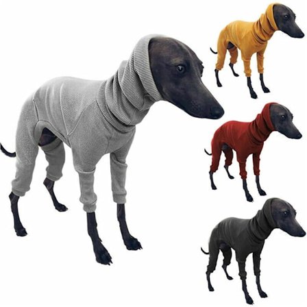 Vinter Hundefrakke Jakke Tætsiddende Hundehættetrøje Hundetrøje Sweater til Greyhound Whippet