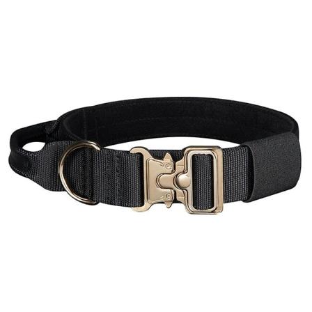 Galaxy Taktisk Hundhalsbånd Militært Justerbart Hundhalsbånd Heavy Duty Hundhalsbånd (Sort) Sort