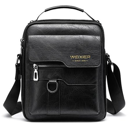 Skuldertaske PU Læder Herre Skuldertaske Sidelomme Skuldertaske Vintage Skuldertaske Mobiltelefon Taske Messenger Taske Skuldertaske Herre Taske, Brun