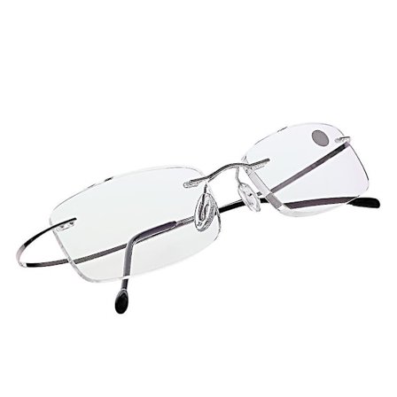 Ultralette for Titanium Rimless Lesebrillen Unisex+1.0~+3.5 Dioptrien Kompakt