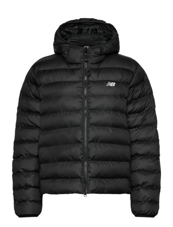 New Balance Sport Essentials Hooded Puffer Jacket - Black - XL