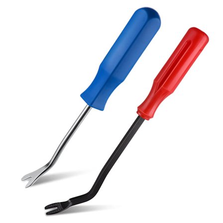 Verktyg för att ta bort häftklamrar och spikar för möbeltyg och konstruktion, 2 st Stål Spikutdragare med Ergonomiskt Handtag för Möbeltyg