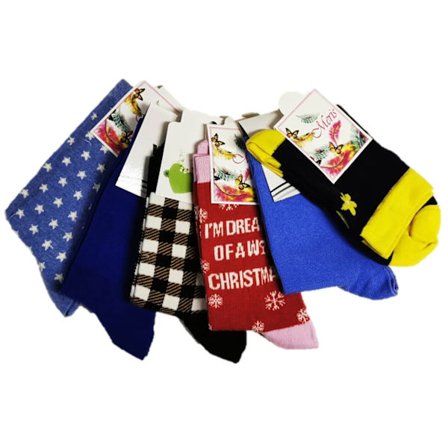 6 Par Dam Strumpor-Socks Storlek 35-38