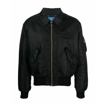 Versace - Bomberjackor - Svart - Herr - Storlek: L, Herr, Storlek: L