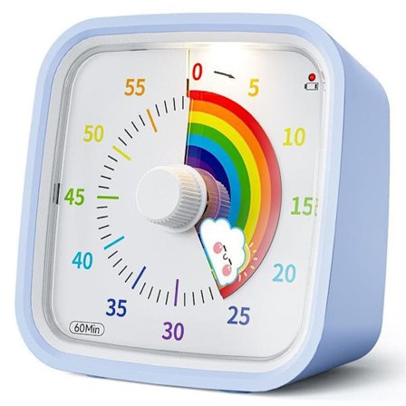 Lollanda Visuell Timer 60 Minutter for Klasserom og Barn, Tegneserie Motiv Justerbar Volum