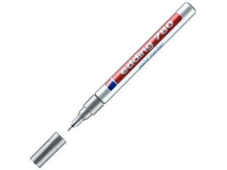 EDDING Märkpenna 780 Paint Marker 0,8 mm silver - Lyreco - Kontorsmaterial - Pennor - Märkpennor - Rund spets