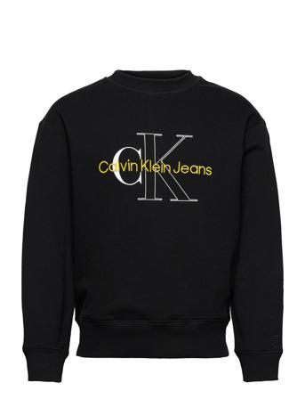 Two T Monogram Crew Neck Black Calvin Klein Jeans