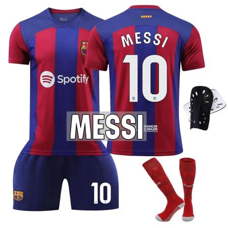 23/24 Ny sæson Hjemme FC Barcelona GAVI nr. 30 Børnetrøje MESSI 10 MESSI 10 28