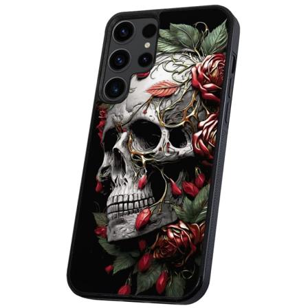 Samsung Galaxy S24 Ultra - Kuoret/Suojakuori Skull Roses