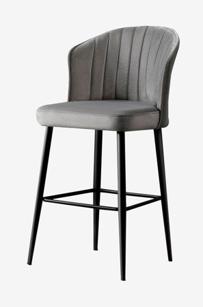 Hanah Home - Set med barstolar (2 st.) - Buri - Grå - Barstolar & pallar - Från Homeroom