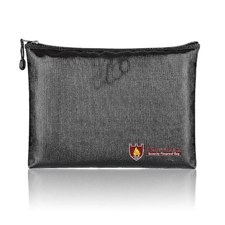 Brandsikkert dokumentpose pengeskab brandsikkert vandtæt 27 * 17 cm (størrelse: 27 cm * 16 cm)
