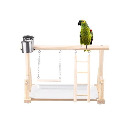 Bird Stand Papukaija Puinen Jalusta Stick Jalusta Pole