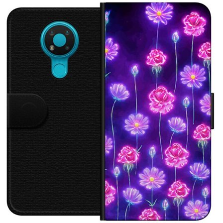 Yhteensopiva Lompakkokotelo Nokia 3.4 Bloom Reverie Electric Petals