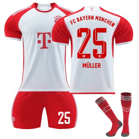 Bayern München Børnefodboldtrøje 2023-2024 Nr. 25 Müller