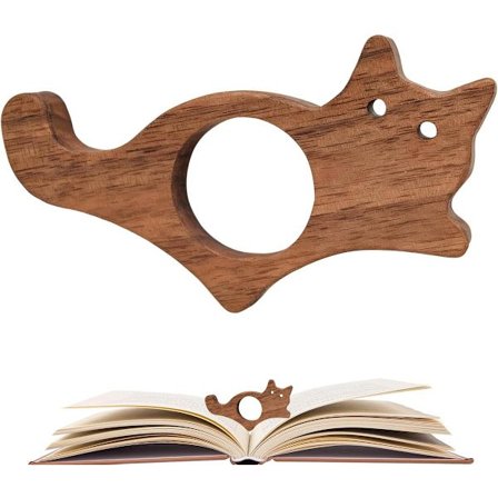 Kompakt bogmærke sideholder, letvægts med justerbart greb for behagelig læsning, studiehjælp til at fiksere sider under studier, rejser eller 