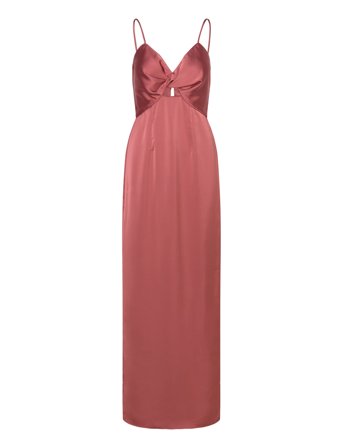 Patrizia Cut Out Slip Maxi Dress Pink Malina