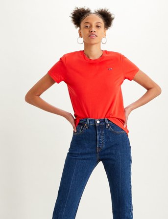 Levi's Perfect Tee Poppy Red - Red - XS