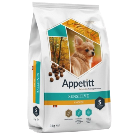 APPETITT - Sensitive Small Kylling 3 kg - Hund - Hundefôr & hundemat - Tørrfôr for hund - ZOO.no