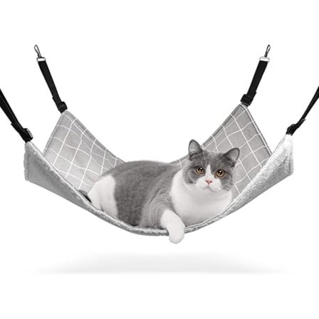 Vendbar Kattehengekøye, Pustende Kjæledyrbur Hengekøye med Justerbar
