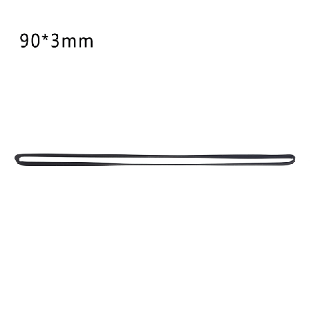 3 mm leveä litteä hihna Levysoittimen kumilenkki LP-vinyylisoittimelle Phono 90 mm