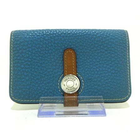 Hermès Vintage, Wallets Cardholders Blauw, Dames, Maat:ONE Size