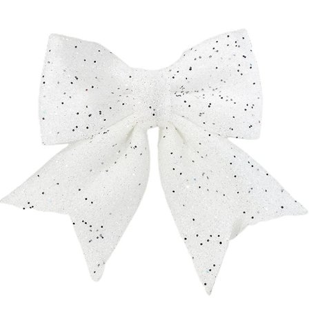 2/10 stk julesløjfe glitter sløjfe julekrans sløjfe dekoration kompatibel med juletræ fest gave gaveindpakning -ES