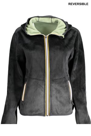 K-way Felpa Con Zip Donna Nero