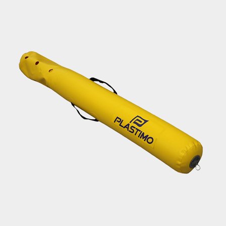 Bóia de contorno Plastimo Regatta Buoy, alongada, 130 cm, Ø15 cm, amarela
