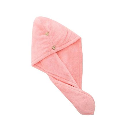 Hurtigtørkende sklisikker hårinnpakning i korallfleece, absorberende lettvekts trenings- og svømmehåndkle