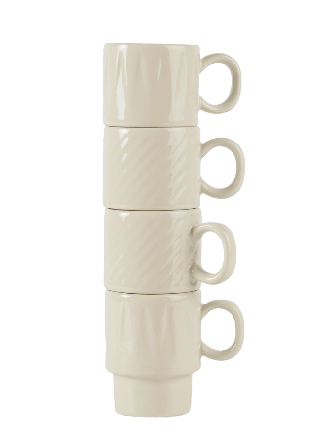 Sagaform Coffee & More espressomugg, 4-pack Kök matlagning Beige 9x6x7cm 10cl