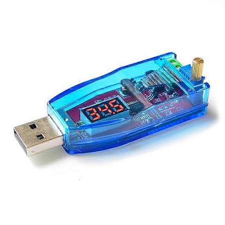 LED DC-DC 5V til DC 1-24V Justerbar Potensiometer USB Step Up/Down Buck Boost Konverter Strømforsyning Spenningsregulatormodul - FARGE: Rød