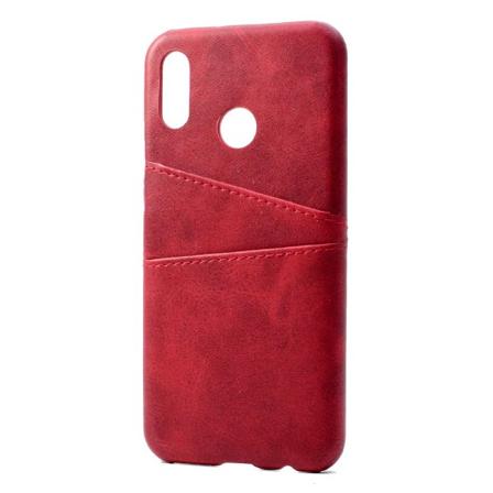 Tyylikäs kansi korttipaikalla Huawei P20 Litelle Röd