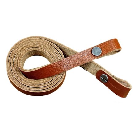 Äkta Läder Handgjord Kikare DC Kamera Axel- & Halsrem Fk