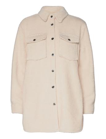 Onldeena L/S Teddy Shacket Pnt Cream ONLY