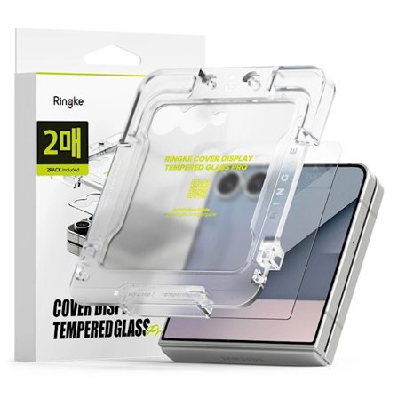[2-Pack] Ringke Galaxy Z Flip 7 Härdat Glas Skärmskydd - Clear