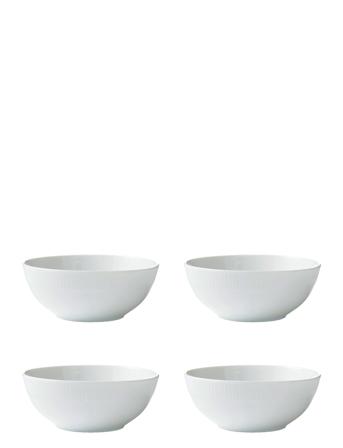 Relief - Bowl 15 Cm 4 Pcs Home Tableware Bowls Serving Bowls Hvit Aida