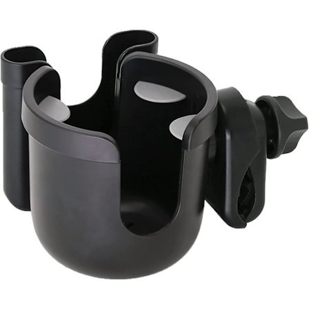 Universal kopholder, klapvognskopholder med telefonholder, klapvognstilbehør, cykelvandflaskeholder, løbebånd, kørestol