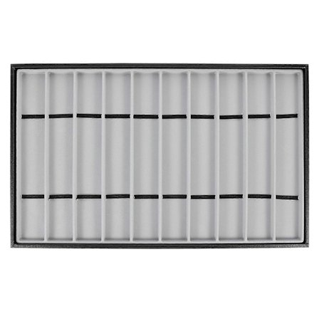 Smykkeur Armbåndsur Display Bakke med 10 Rum Ure Organizer Holder Case[D]