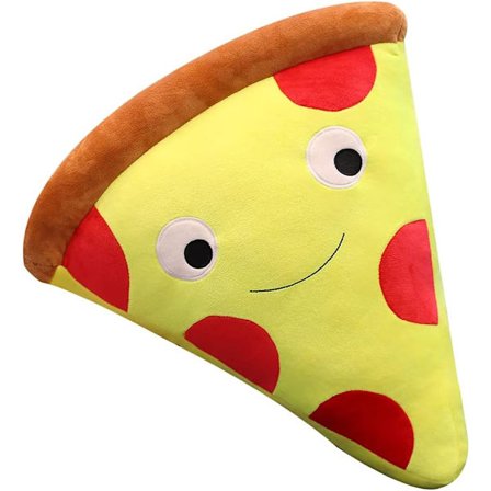 19,6 tum matpizza plyschfylld kudde, tecknad kreativ mjuk