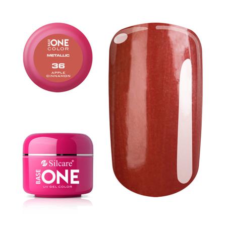 Base One - Metallic - Apple Cinnamon 5g Uv-gel Röd