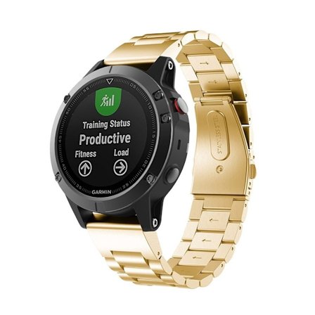 Garmin Fenix 5 Klockband med lyxigt utseende - Guld