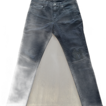 Acne studios Svarta jeans med korsdetaljer