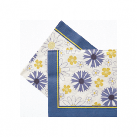 Servetter blåklint och prästkragar 20-pack